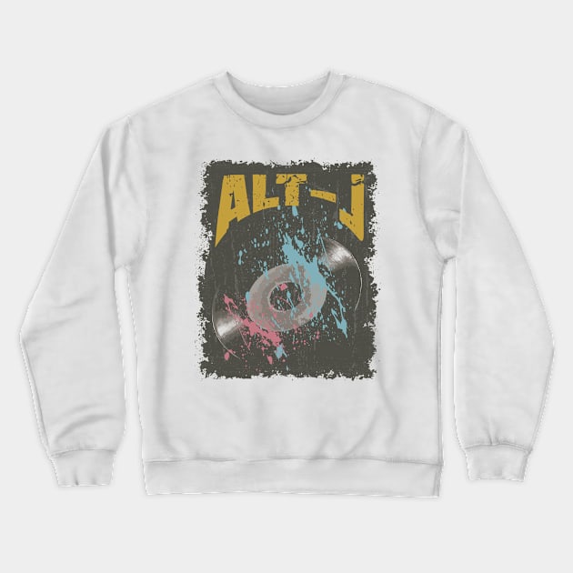 Alt-J Vintage Vynil Crewneck Sweatshirt by K.P.L.D.S.G.N